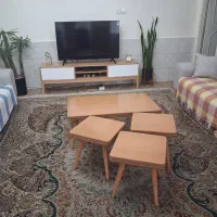 میز و گل میز چوب راش