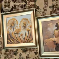 سه عدد تابلو طلایی