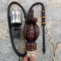 قلیان چوب سرخ قدیمی رخ دستی طرح ۳ بعدی|کلکسیون و سرگرمی|آزادشهر, |دیوار