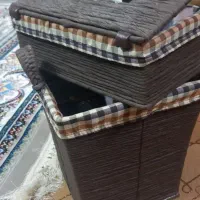 سطل و جای دستمال کاغذی حصیری|صنایع دستی و سایر لوازم تزئینی|قم, بنیاد|دیوار