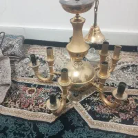 یک عدد لوستر پنج شاخه برنجی