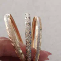 سه عدد النگو طلا سایز ۲