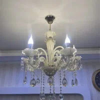 فروش لوستر کریستالی وارداتی ۵شعله با ۵عدد لامپ