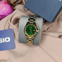 ساعت کاسیو زنانه استیل و چرمی (رنگبندی کامل)