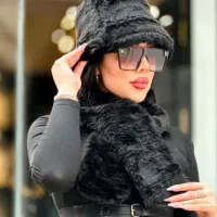 شال و کلاه باکت خزدار۴۰۰