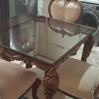 میز ناهار خوری ۴ نفره چوب راش