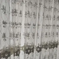 پرده توری زیبا برجسته|پرده، رانر، رومیزی|خرمدره, |دیوار