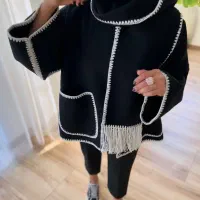 کت قلاب بافی پاییزه