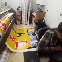 خدمات چاپ بنر/پارچه/استیکر/اندیشه/شهریار