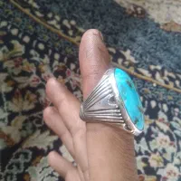 انگشتر همراه با فیروزه اصل نیشابور