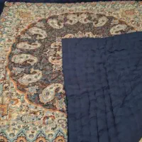 لحاف کرسی دست دوز مدل گل ابریشم سفارشی کامل فول|رختخواب، بالش، پتو|تهران, شهرک ولیعصر جنوبی|دیوار