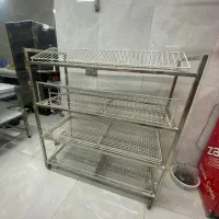 ترولی ۴ طبقه چرخ دار نومنقل ۱ متری استیل و فر ۴طبق|فروشگاه و مغازه|اصفهان, شهریار|دیوار