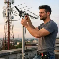 نصاب آنتن و تعمیر گیرنده