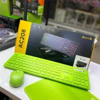 کیبورد و ماوس بیسیم آئولا مدل AC208 به همراه ماوس