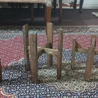 درب چوبی پذیرایی و وسه تیکه جاگلدانی