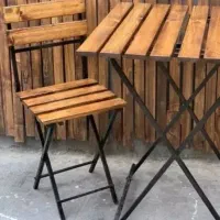 کد۴۰ مدل باغی رستورانی تاشو صندلی چوبی فلزی صندلی|میز و صندلی غذاخوری|تهران, نیروی هوایی (پیروزی)|دیوار
