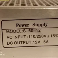منبع تغذیه سوئیچینگ 12V - 5A مناسب تابلو LED وغیره|قطعات و لوازم جانبی رایانه|سبزوار, امیر کبیر|دیوار