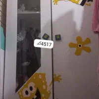 تخت  و کمد کودک طرح باب اسفنجی(با خوشخواب)