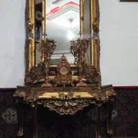 آینه وشمعدان قدی بزرگ