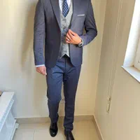 کت شلوارجلیقه آبی|لباس|تبریز, |دیوار