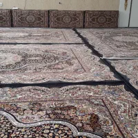 ۵تخته فرش ۶متری با۶عددپشتی درحد نو