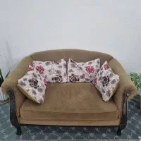 مبل هفت نفره به رنگ شتری موجود میباشد،|مبلمان خانگی و میز عسلی|بوشهر, |دیوار