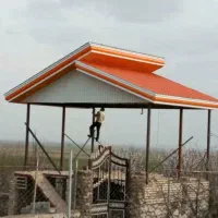 اجرای شیروانی آردواز سوله آلاچیق جوشکاری