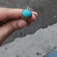 انگشتر فیروزه نقره