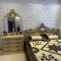 سرویس خواب دونفره چوب فرانسوی ۱۸۰در۲|تخت و سرویس خواب|تهران, هروی|دیوار