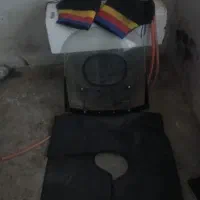 ترق جلوی موتور با دستکش درحد نو