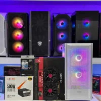 کیس گیمینگ نسل ۸ گرافیک RX580 8GB رم 16گیگ