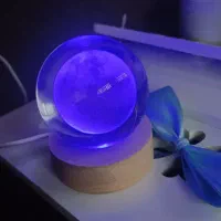 چراغ خواب طرح ماه با ده رنگ