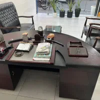 ست میز کار و صندلی مبله چرم|دفتر کار|تهران, فرحزاد|دیوار