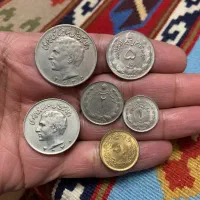 ست ۶ عددی سکه پهلوی دوم