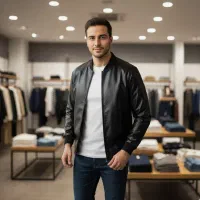 کاپشن چرم مردانه مدل Artim