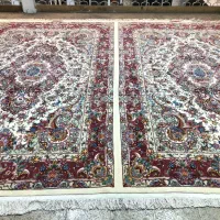 (فرش فرزین)جفت۶متری خطیبی جدید(سیمرغ)رج۳۰نخ مرینوس|فرش|تبریز, |دیوار