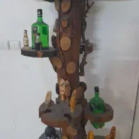 بار تنه چوب گردو|بوفه، ویترین، کنسول|اندیشه, اندیشه فاز ۱|دیوار