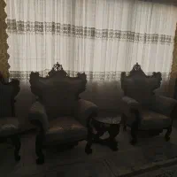 مبل سلطنتی تمام چوب|مبلمان خانگی و میز عسلی|شاهدشهر, |دیوار