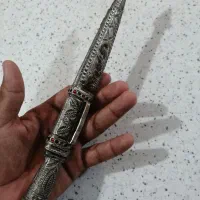 خنجر نقره چاقو|کلکسیون اشیاء عتیقه|قم, شهر قائم|دیوار