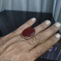 انگشتر عقیق قرمز