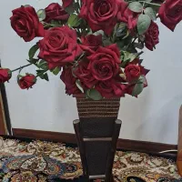 گل زر سرخ و گلدان|گل مصنوعی|اراک, |دیوار