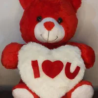 عروسک قلبدار خرسی مناسب کادو ولنتاین
