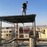 سقف شیروانی سوله خرپا سایه بان