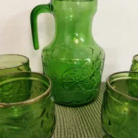 ست پارچ و لیوان ایتالیایی حک شده