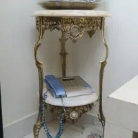 میز تلفن برنز
