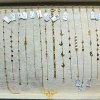 دستبند طلای زنجیری طلا مینیمال رزگلد