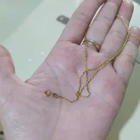 تک پوش طلا سایز یک و زنجیر مدل طنابی مستعمل|جواهرات|کاشمر, |دیوار