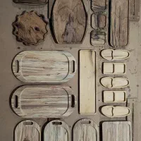 نیروی کار ماهر یا نیمه ماهر ساخت ظروف چوبی