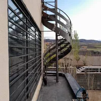 پله پیچ گرد مهور مخفی باکس و پله گرد