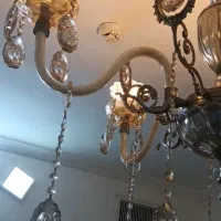 لوسترکلاسیک پنج شاخه|لوستر و چراغ آویز|گلبهار, نوبهار|دیوار